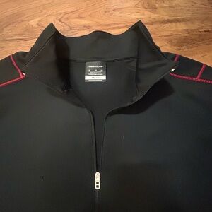 Nike Golf Men’s Dri Fit quarter zip jacket, Black and Red size XL